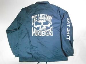 JB即決 JONNY BEE ジョニービー別注！THE HIGHWAY MURDERERS ハイウェイマーダース 限定EATSHITスリーブ コーチジャケット紺 S 新品JESSEE