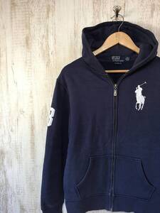 529☆【90s ヴィンテージ ビッグポニー スウェットパーカー】RALPH LAUREN ラルフローレン アメカジ S