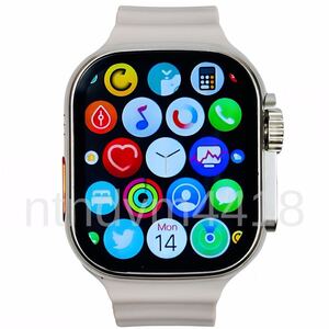 【2024新機能】Apple Watch Ultra 代替品 スマートウォッチ 大画面 通話 音楽 スポーツ 血中酸素 心拍数 睡眠 健康管理 Android 対応 