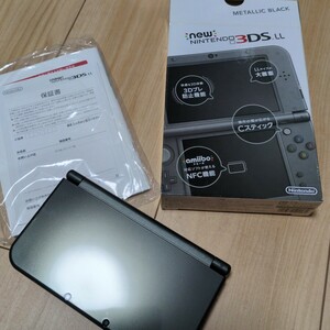 【箱/設付】ニューニンテンドー3DSLL　メタリックブラック