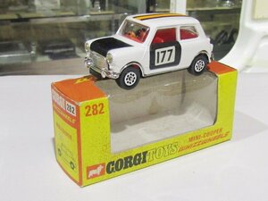 ミニカー　CORGI TOYS 282 MINI-COOPER WHIZZWHEELS　当時物