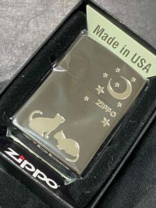 zippo 猫 BLACK CAT 前面刻印 希少モデル 2022年製 ケース 保証書付き