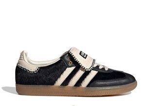 Wales Bonner adidas Samba Pony Tonal Low "Core Black/Cream White" 25.5cm IE0580