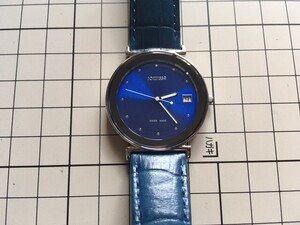 良品 レア JOWISSA ジョウィッサ ヨヴィッサ SWISS MADE デイト ブルー文字盤 EXTRAFRAT クオーツ 腕時計