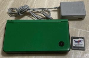 任天堂 ニンテンドーDSi LL グリーン Nintendo カセット 充電コード付 ドラゴンクエストIX 通電稼働確認済み 0002d
