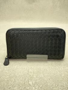 BOTTEGA VENETA◆長財布/レザー/BLK/メンズ/114076V46511000