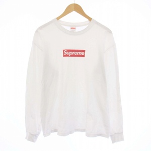 シュプリーム SUPREME Box Logo L/S Tee ボックスロゴ ロングスリーブ Tシャツ ロンT カットソー 長袖 M 白 ホワイト /KH ■GY27 メンズ