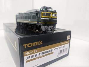 美品 動作確認済み 0327T HO-179 JR EF81形電気機関車　(トワイライト色)　プレステージモデル HOゲージ 鉄道模型 トミックス TOMIX