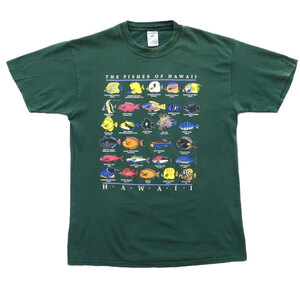 古着 THE FISHES OF HAWAII プリントTシャツ アニマル サイズ表記：L　gd81729