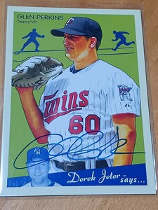 2008 UD GOUDEY Graphs Glen Perkins Auto 　ツインズ　グレン・パーキンス　直書きサイン　ガウディ