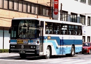 【 バス写真 Lサイズ 】 西鉄 懐かしのS型1987年式 ■ 4230北九州22か2078