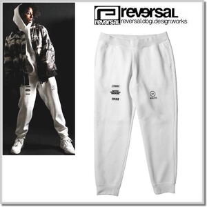 リバーサル reversal MULTI LOGO BACK FLEECE SWEAT PANTS 22aw402-WHITE-L ボトムス ロングパンツ スウェット