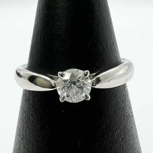 【新品仕上げ済み】鑑定済み　ティファニー TIFFANY&COリング 指輪 ハーモニー　クラシック　ダイヤモンド 0.26ct 950刻印 9号　3.53g