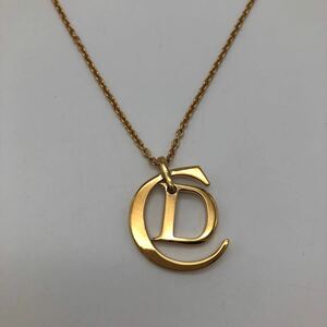 Christian Dior クリスチャン ディオール ネックレス ゴールド CDロゴ アクセサリー P3611