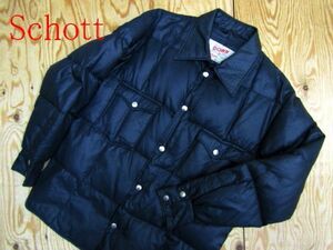 ★ショット SCHOTT★メンズ ウエスタンデザイン ダウンシャツジャケット★R60609068A