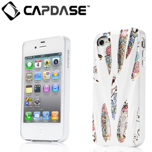 即決・送料込)【個性的なハードケース】CAPDASE iPhone 4S/4 Karapace Jacket: Xtreme Sigma White/White