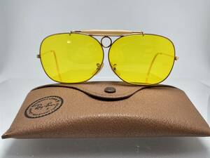 70S★革ケース付★B&L RAY-BANボシュロムレイバン DECOTデコット 金張り1/30 10k G.O/カリクローム KAL VINTAGEサングラスUSA製シューター