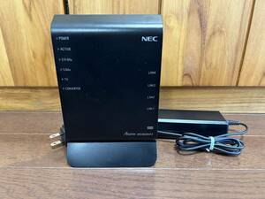 美品NEC Aterm PA-WG1800HP3 11ac/n/a(5GHz+11n/g/b(2.4GHz 3ストリーム アンテナ3x4 5GHz 1300Mbps+2.4GHz450Mbps Wi-FiルータLAN 無線AP