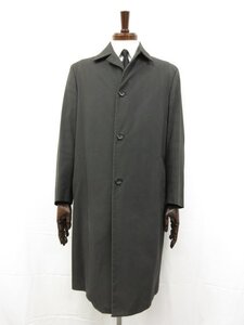 アーカイヴ【ジルサンダー JIL SANDER】104642 コットン×ナイロン ステンカラーコート (メンズ) size46 グレー系 イタリア製□17MW3313□