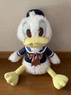 ディズニー　ドナルド　赤いほっぺ　ぬいぐるみLサイズ　新品　タグ付き