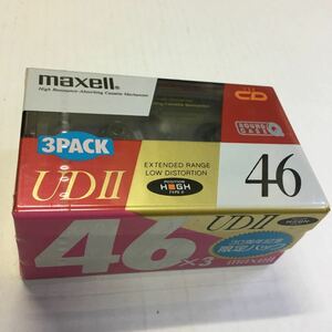 maxell カセットテープ UDⅡ 46 ハイポジション マクセル 3パック　希少