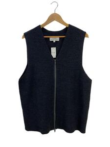 STUDIO NICHOLSON◆12GG RIB ZIPPED VEST/M/ウール/GRY/51-10-131011