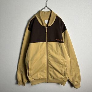 【人気カラー】adidasジャージ　ベージュ　ブラウン　茶色　SST Lサイズ