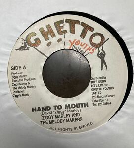 ZIGGY MARLEY AND THE MELODY MAKERS/HAND TO MOUTH レコード レゲエ