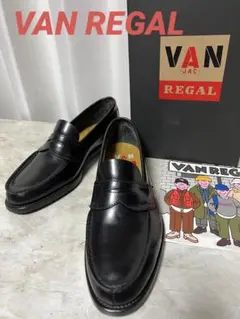 VAN REGAL コインローファー　黒　サイズ25