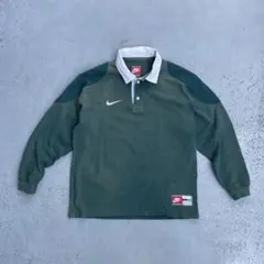 90s NIKE long sleeve rugger shirt 短丈