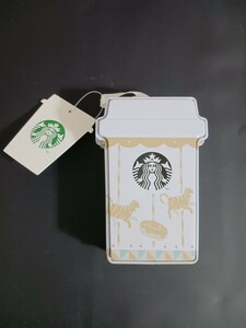 スタバ　スターバックス　STARBUCKS　 オーナメント缶　クリスマス　 小物入れ　 ケース タンブラー型 　 空き缶のみ　飾り　25周年缶