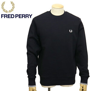 FRED PERRY (フレッドペリー) M7535 CREW NECK SWEATSHIRT クルーネック スウェットシャツ FP468 248NAVY L