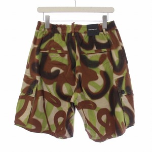 未使用品 ディースクエアード DSQUARED2 タグ付き Cargo Boxer Short カーゴボクサーショーツ ショートパンツ イージー 総柄 ボタンフライ