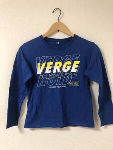 VERGE 長袖Tシャツ　140サイズ　青