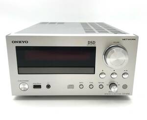 【ジャンク】ONKYO/オンキヨー CR-N765 ネットワークCDレシーバー ハイレゾ DSD対応 シルバー NETWORK 15年製 オーディオ機器