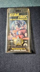 即決 ジャンク スタートレック トオフィシャル.コミュニケーター.ピン.バッジ STAR TREK THE NEXT GENERATION Official Communicator Pin