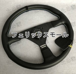 ★新品★greddy★ステアリング レザー 350MM 高品質 ディープモデル レーシ ラリー レース ドリフト ステアリング 14インチ