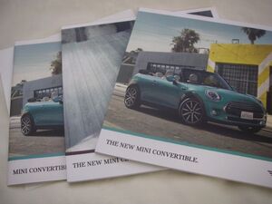 1369 ミニクーパー カタログ　3冊セット 新品　THE NEW MINI CONVERTIBLE .THE NEW MINI CLUBMAN. MINI CONVERTIBLE.