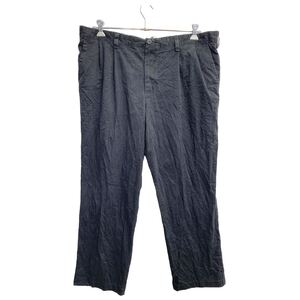 DOCKERS チノパン W40 ドッカーズ タックパンツ クラシックフィット ビッグサイズ ブラック 古着卸 アメリカ仕入 2406-707