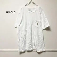 UNIQLO Tシャツ 半袖 トップス スヌーピー ホワイト 大きい L ビッグ