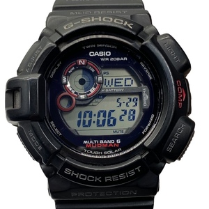 【稼働品】CASIO カシオ G-SHOCK GW-9300 MUDMAN マッドマン 時計 腕時計 電波ソーラー ラバー ブラック