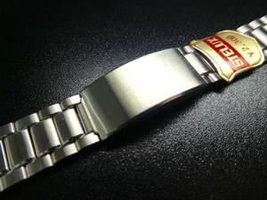 △ VINTAGE STELUX SS ブレス 20mm 未使用 デッドストック 20ミリ ベルト バンド ビンテージ キャタピラ タイプ