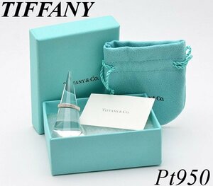 【ＤＭ】1円～TIFFANY & Co. ティファニー フラットバンドリング 幅3ミリ Pt950 11号 レディース 内外ケース付