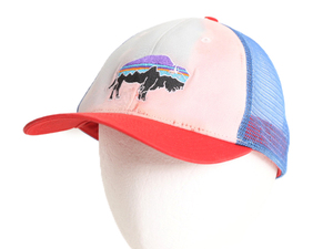 17年製 パタゴニア フィッツロイ バイソン トラッカー ハット フリーサイズ / Patagonia 帽子メッシュ ベースボール キャップ アウトドア