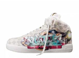 Louis Vuitton Nike Air Force 1 Mid by Virgil Abloh "Sail & Multi Color" 26cm 1A9VE0