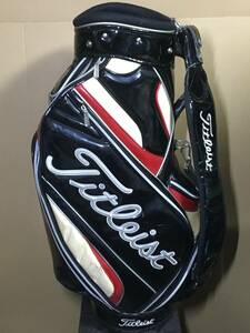 hcb-448 中古キャディバッグ タイトリスト Titleist ブラック フードカバーなし