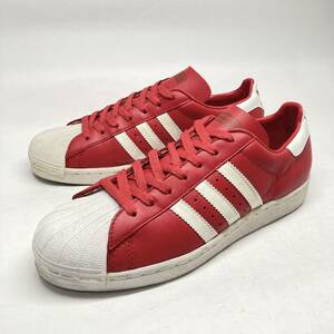 希少! 95製 adidas superstar 26.5cm 赤白 金ベロ 34396 / アディダス スーパースター ビンテージ