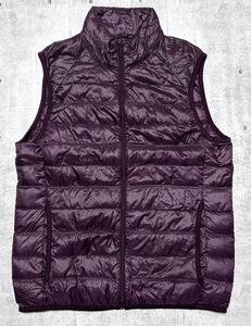 UNIQLO ライトダウン 軽量 ダウンベスト メンズ size S　　ユニクロ Down vest ライトウェイト コンパクト 防寒 インナーダウン 早3585