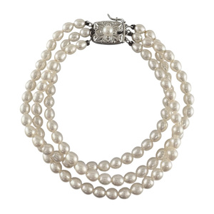 ミキモト ブレスレット シルバー パール レディース MIKIMOTO 中古 美品