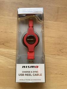 新品 未使用 NISMO USB REEL CABLE ニスモ iPhone iPad iPod リール ケーブル アップル Apple